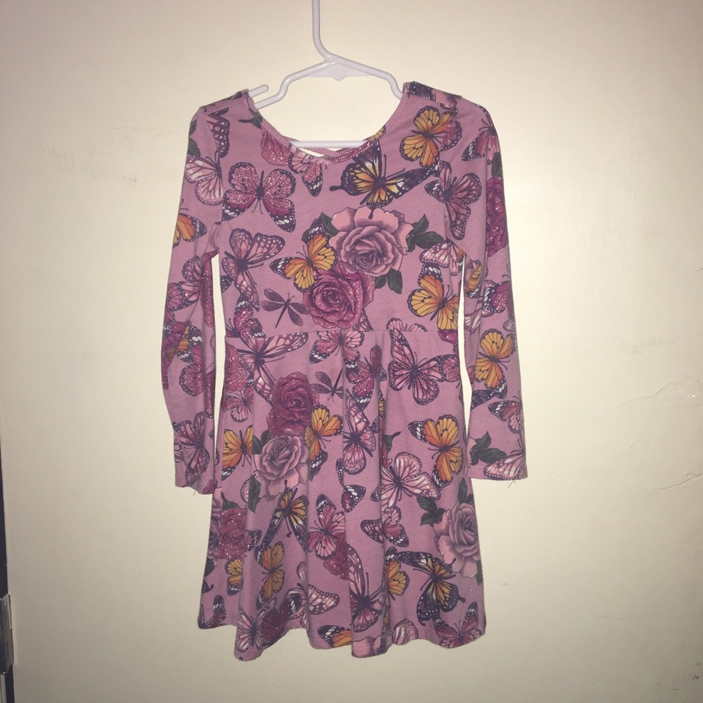 Long sleeve butterfly dress